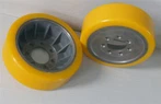 150 mm apvalūs PU ratai